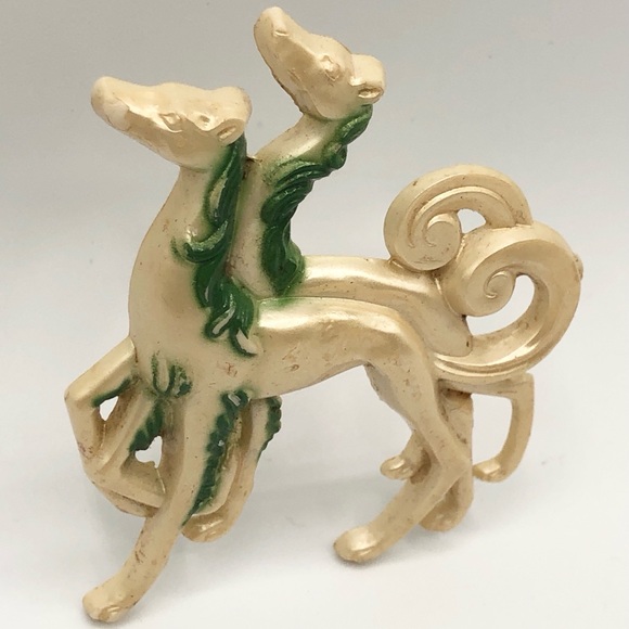 Vintage 1920s Art Deco Flapper Dog brooch pin - Picture 6 of 7